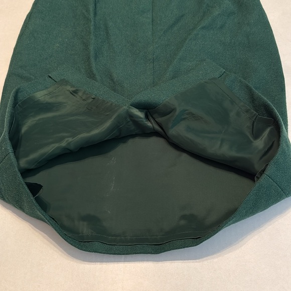 J. Crew Green 2 Pencil® Skirt in Double-Serge Wool Size 6 - Picture 9 of 14